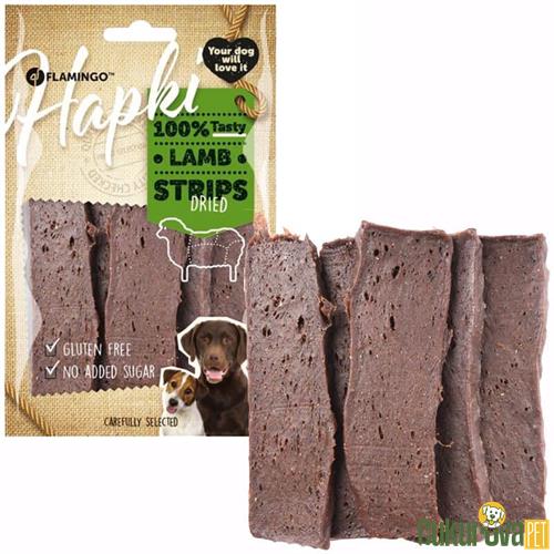 FLAMINGO HAPKI KÖPEK ÖDÜLÜ STRIPS KUZU ETLİ ŞERİT 85 GR 