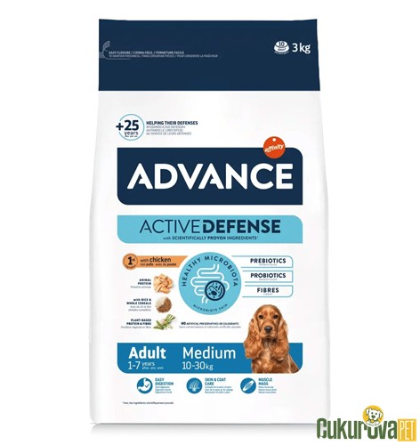 Advance Adult Medium Tavuklu Yetişki̇n Köpek Maması 3 Kg