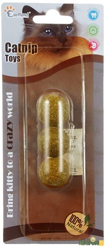 Eastland Catnip Topu Kedi Oyuncağı 2.5 Cm - 3 Adet
