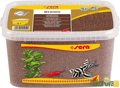 Sera Gravel Brown Akvaryum Kumu Kahverengi 2 - 3 Mm / 6 L