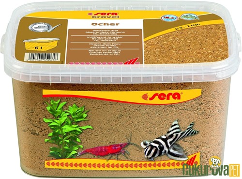 Sera Gravel Ocher Akvaryum Kumu Toprak Rengi 0 - 2 Mm / 6 L