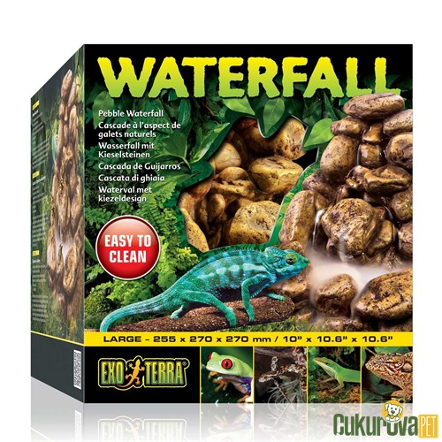 Exo Terra Waterfall Pebble Çakıl Taşı Yüzeyli Şelale L - 25.5 x 27 x 27 Cm
