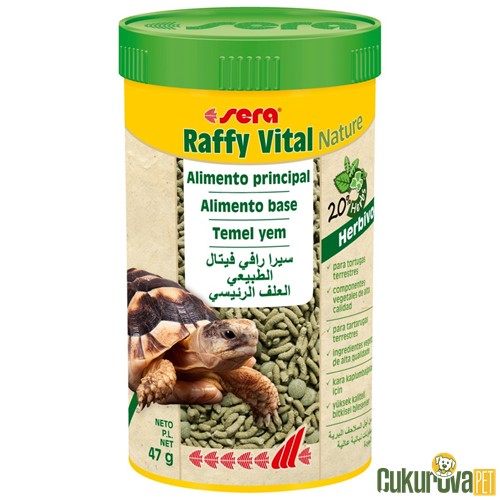 Sera Raffy Vital Nature Sticks Kaplumbağa Yemi 250 Ml - 47 Gr