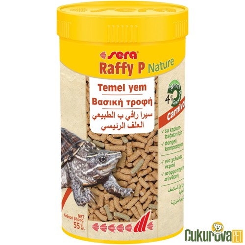 Sera Raffy P Nature Kaplumbağa Yemi 250 Ml - 55 Gr