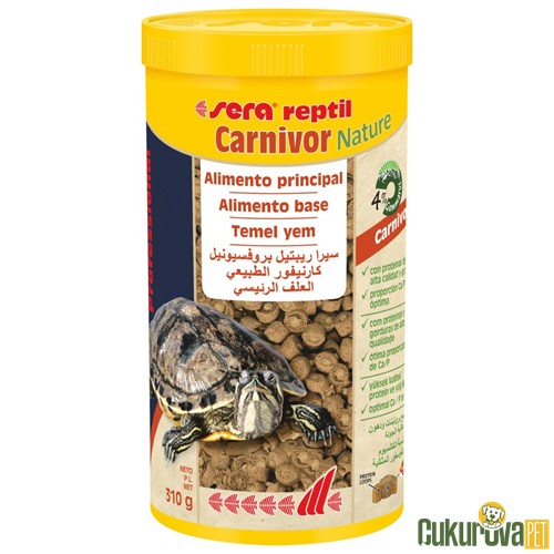 Sera Reptil Carnivor Nature Kaplumbağa Yemi 1 L - 310 Gr