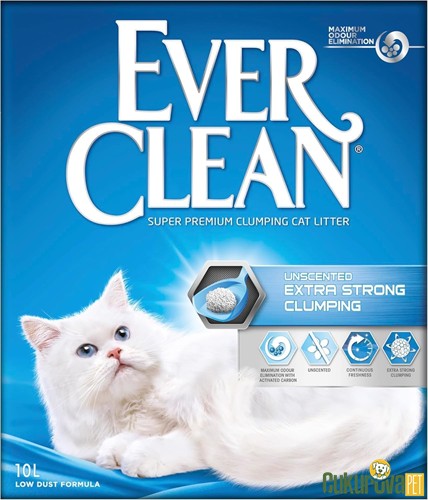 Ever Clean Extra Strong Clumping Bentonit Kedi Kumu 10 L