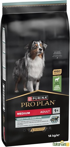 Pro Plan Medium Adult Sensitive Digestion Kuzulu Ve Pirinçli Yetişkin Köpek Maması 14 Kg