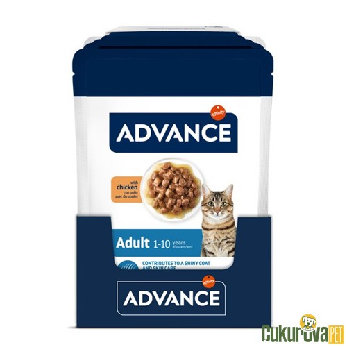 Advance Adult Tavuklu Yetişkin Kedi Yaş Maması 85 Gr