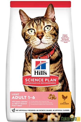Hill's Science Plan Light Tavuklu Yeti̇şki̇n Kedi̇ Maması 1.5 Kg
