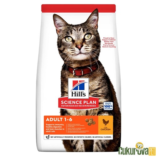Hill's Science Plan Adult Tavuklu Yetişki̇n Kedi̇ Maması 3 Kg