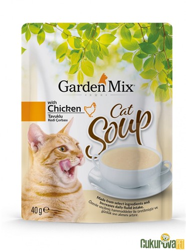GardenMix Cat Soup Chicken Tavuklu Kedi Çorbası 40 Gr