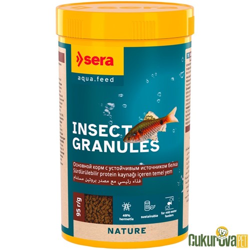 Sera Insect Granules Nature Granül Yem 250 Ml - 95 Gr
