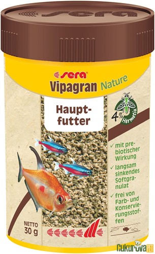 Sera Vipagran Nature Granül Yem 100 Ml - 30 Gr