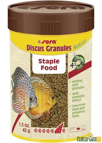 Sera Discus Granulat Nature Granül Yem 100 Ml - 42 Gr