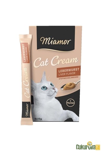 Miamor Cat Cream Ciğerli Kedi Ödül Kreması 6 x 15 Gr