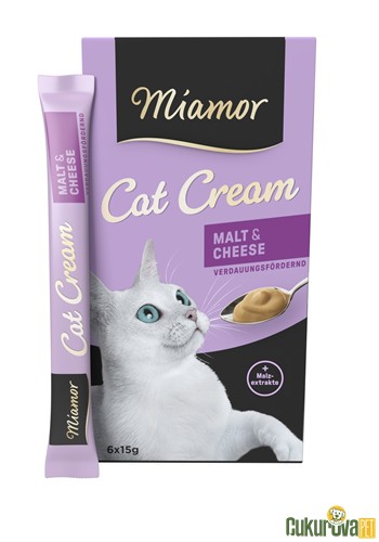Miamor Cat Cream Maltlı ve Peynirli Kedi Ödül Kreması 6 x 15 Gr