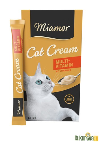 Miamor Cat Cream Multivitamin Kedi Ödül Kreması 6 x 15 Gr