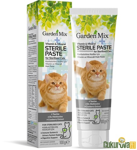 Gardenmix Vitamin & Mineral Sterile Paste Kısırlaştırılmış Kedi Vitamin Macunu 100 Gr