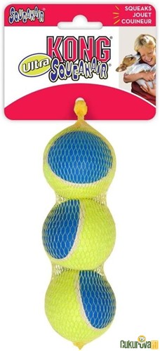 Kong Squekair Top Köpek Oyuncağı 3 Adet - 6 Cm