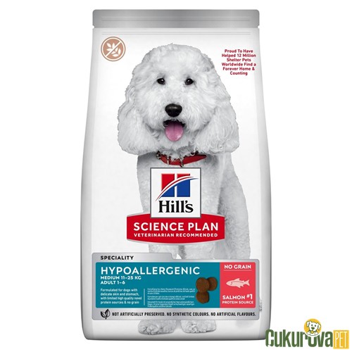 Hill's Science Plan Hypoallergenic Somonlu Yetişkin Köpek Maması 12 Kg