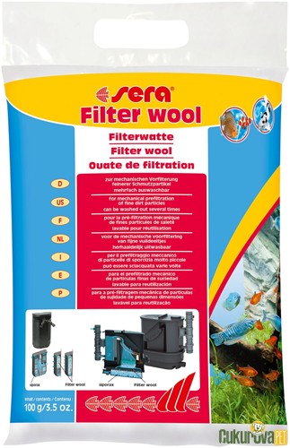 Sera Filter Wool Filtre Elyafı 100 Gr