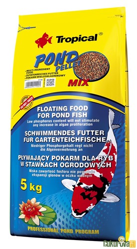 Tropical Pond Pellet Mix Size M Havuz Yemi 50 L - 5 Kg