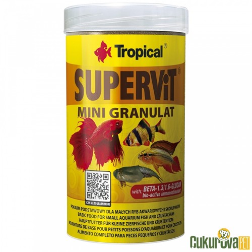 Tropical Supervit Mini Granulat Granül Yem 100 Ml - 65 Gr
