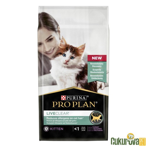 Pro Plan LiveClear Kitten Hindili Yavru Kedi Maması 1.4 Kg