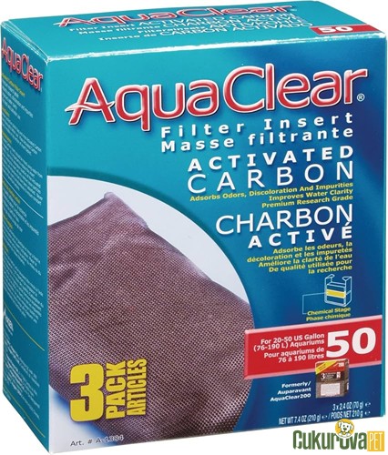 Aquaclear Activated Carbon 50 Akti̇f Karbon Kimyasal Filtre Malzemesi