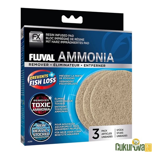 Fluval Fx2/Fx4/Fx5/Fx6 İçin Ammonia Remover / Amonyak Giderici Filtre Süngeri 3 Adet