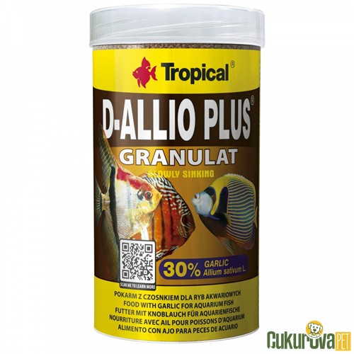Tropical D-Allio Plus Granulat Granül Yem 100 Ml - 60 Gr