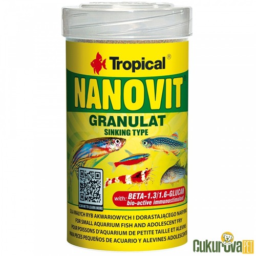 Tropical Nanovit Granulat Granül Yem 250 Ml - 175 Gr