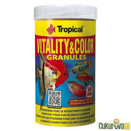 Tropical Vitality&Color Granules Granül Yem 250 Ml - 138 Gr