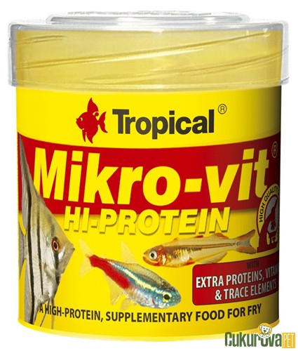Tropical Mikro-vit Hi-Protein Granül Yem 50 Ml - 32 Gr