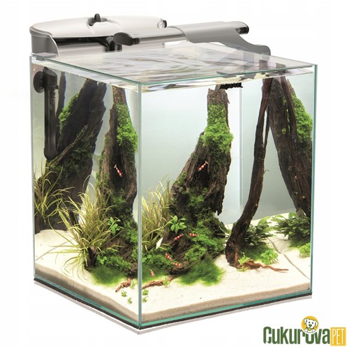 Aquael Fish Shrimp Set Duo 35 Akvaryum 49 L - Beyaz