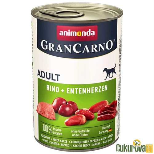 Animonda GranCarno Adult Sığır Etli ve Ördekli Yetişki̇n Köpek Yaş Maması 400 Gr