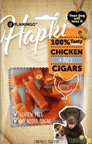 Flamingo Hapki Cigars Tavuklu ve Pirinçli Köpek Ödül Maması 85 Gr