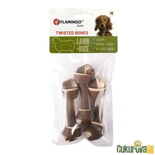 Flamingo Duetto Kuzu Etli ve Pirinçli Köpek Ödül Maması 120 Gr - 3 Adet