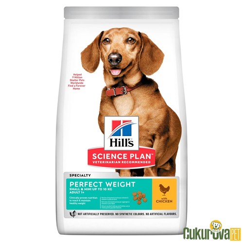 Hill's Science Plan Perfect Weight Tavuklu Yetişki̇n Köpek Maması 1.5 Kg