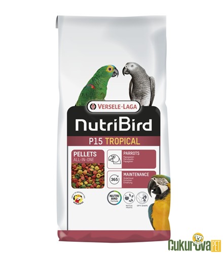 Versele Laga NutriBird P15 Tropikal Pellets Papağan Yemi 10 Kg