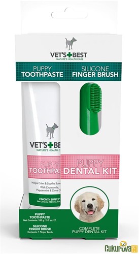 Vet's Best Puppy Dental Kit Yavru Köpek Ağız ve Diş Bakım Seti