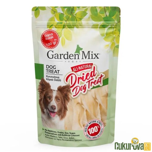 GardenMix Dog Treat Dana Kulak Kurutulmuş Köpek Ödül Maması 100 Gr