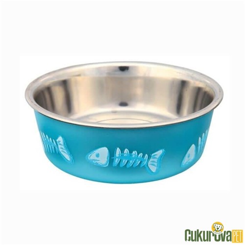 Trixie Kedi & Köpek Paslanmaz Mama Ve Su Kabı Karışık Renkli 300 Ml - 12 Cm