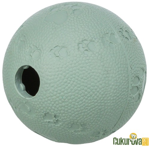 Trixie Ödül Hazneli Kauçuk Top Köpek Oyuncağı Yeşil - 6 Cm