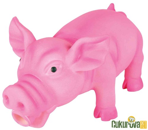 Trixie Sesli Domuz Köpek Oyuncağı Pembe - 17 Cm