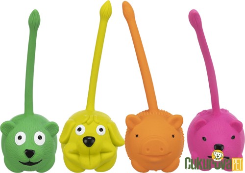 Trixie Kuyruklu Hayvan Köpek Oyuncağı Çeşitli Renklerde 6 Cm