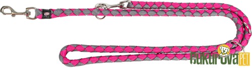 Trixie Cavo Ayarlanabilir Köpek Gezdirme Kayışı L - XL, Fuşya - Gri, 2 M x 18 Mm