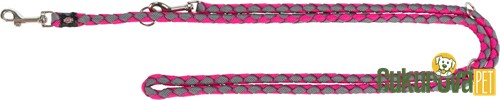 Trixie Cavo Ayarlanabilir Köpek Gezdirme Kayışı S - M, Fuşya - Gri, 2 M x 12 Mm