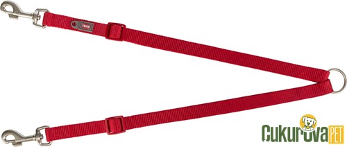 Trixie İkili Köpek Gezdirme Kayışı Xs - M, Kırmızı, 40 x 70 Cm - 15 Mm