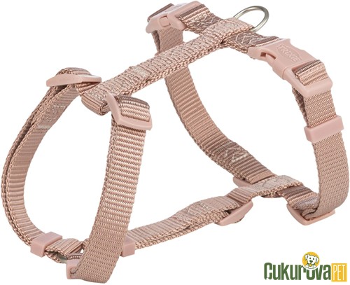 Trixie Premium H Tipi Köpek Göğüs Tasması Xs - S, Pudra Pembesi, 30 x 44 Cm - 10 Mm